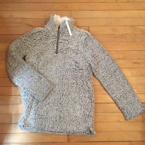love tree sherpa pullover